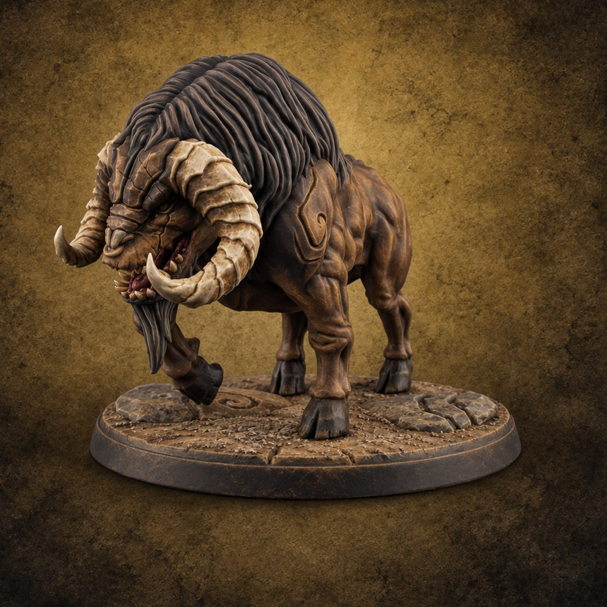 On the Rampage Gorthek Beast C — painted concept preview (miniature supplied unpainted)