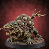 Born Under Bad Weather Basilisk Monster B — painted concept preview (miniature supplied unpainted)