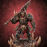 Dark Matter of Fact Human Spiked Armoured Warrior E — painted concept preview (miniature supplied unpainted)
