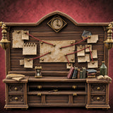 Case Files Still Pinned Wooden Investigator Office Furniture E — painted concept preview (terrain supplied unpainted)