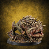 Mouth Opens Before Manners Otyugh Spined Horned Aberration D — painted concept preview (miniature supplied unpainted)
