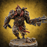 Chain Skirts Ogre Armoured Gunner D — painted concept preview (miniature supplied unpainted)