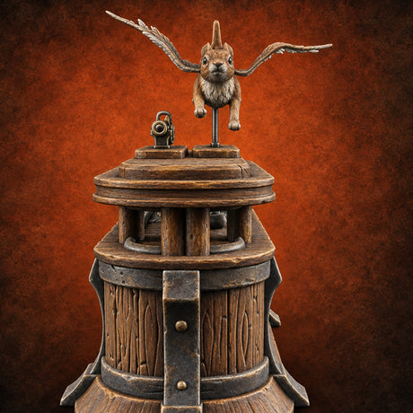 Rug Burn Risk Wooden Hunting Lodge Trophy Display A — painted concept preview (terrain supplied unpainted)