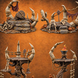 Lashed to Every Horn Horn-Spired Lookouts — painted concept preview (terrain supplied unpainted)