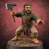 The Village Has Had Enough Halfling Villager B — painted concept preview (miniature supplied unpainted)