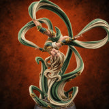 Ribbons Out, Floor Optional Elf Wind Dancer — painted concept preview (miniature supplied unpainted)
