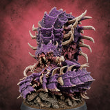 Bursting from Below Purple Worm B Miniature for Dungeons and Dragons, Pathfinder or other TTRPGs