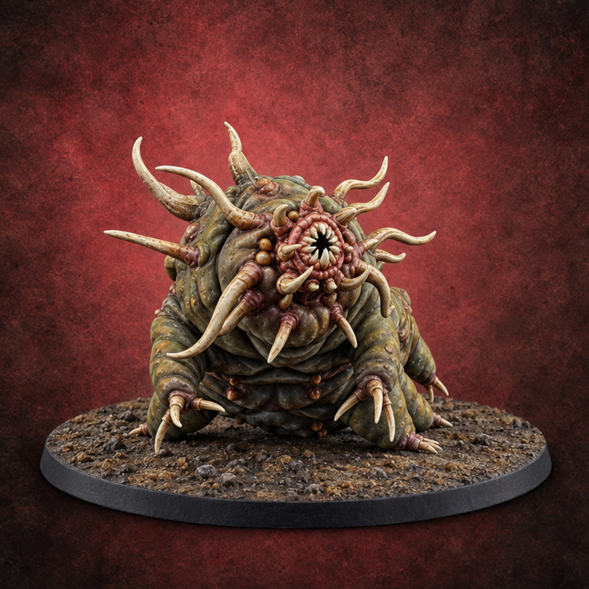 Cute Until It Turns Around Otyugh Spined Tardigrade — painted concept preview (miniature supplied unpainted)