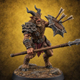 Mustered for the Raid Beastman Marauder F — painted concept preview (miniature supplied unpainted)