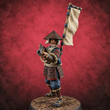 Matchlocks at the Ready Human Ashigaru Musketeer C — painted concept preview (miniature supplied unpainted)
