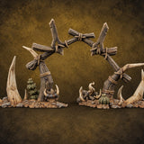 Where the Badlands Grow Teeth Horned Badlands Terrain Piece B — painted concept preview (terrain supplied unpainted)