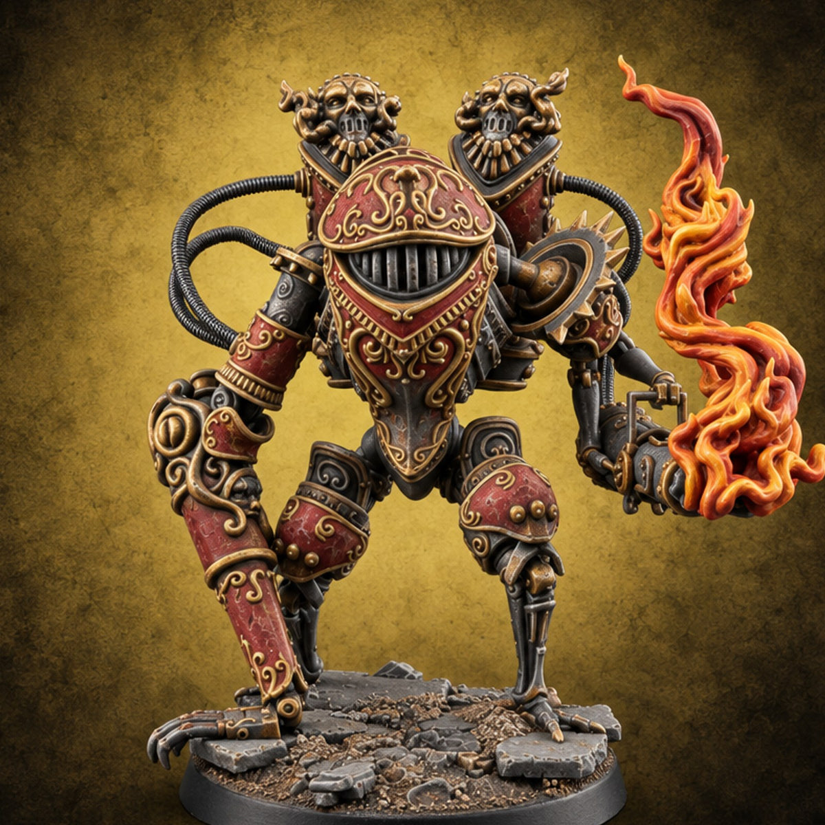 Arms Race Winners Warforged Pugilist Automaton D — painted concept preview (miniature supplied unpainted)