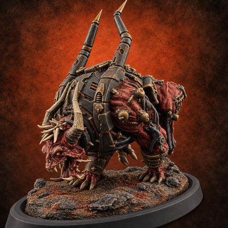 Fetch Is Not the Game Hell Hound A — painted concept preview (miniature supplied unpainted)