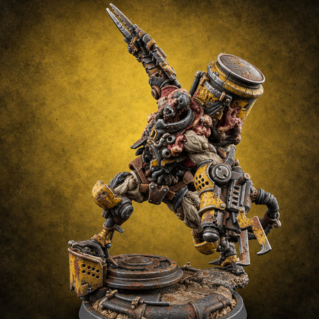 Fill Line Exceeded Human Biomechanical Canister Carrier D — painted concept preview (miniature supplied unpainted)