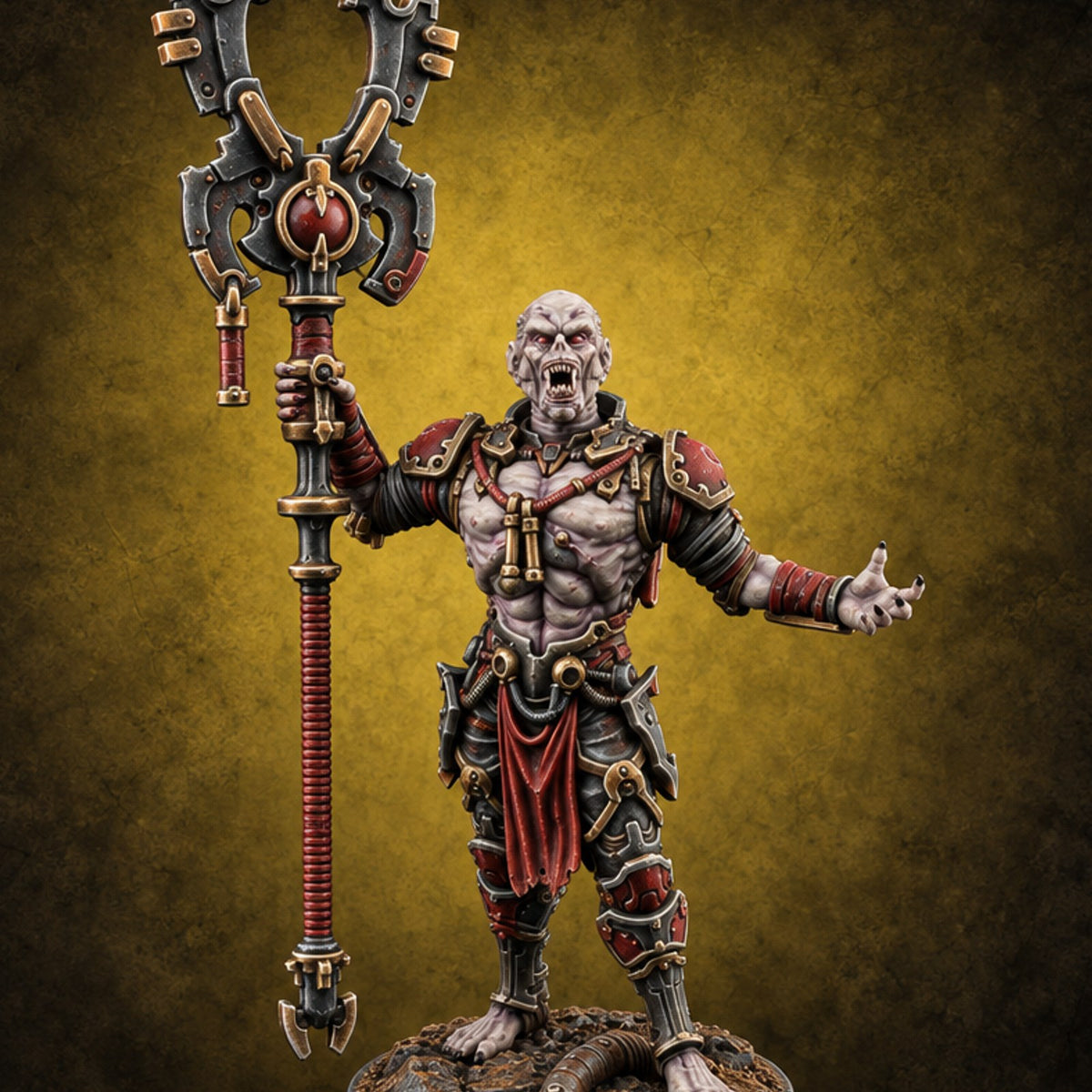 Blood Drive Volunteers Ghoul Cybernetic Warrior F — painted concept preview (miniature supplied unpainted)