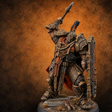 Holding the Line Myrmidon Shieldbearer J — painted concept preview (miniature supplied unpainted)