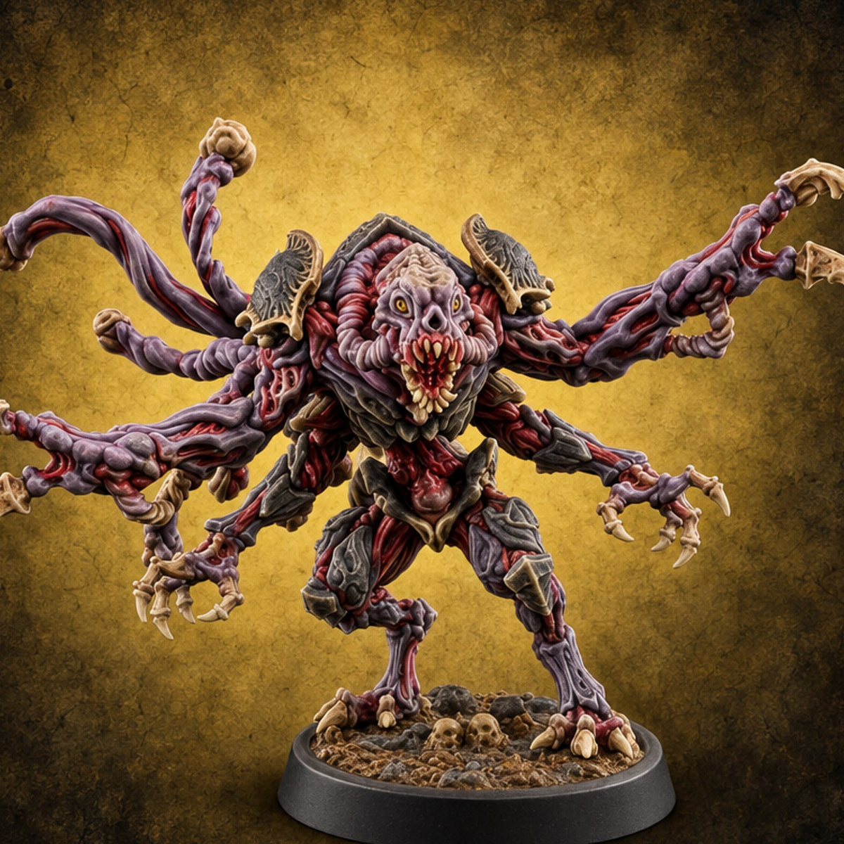 Shocking Table Manners Chasme Demon B — painted concept preview (miniature supplied unpainted)