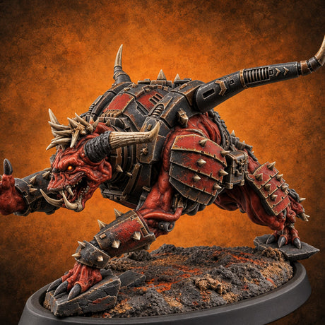 Fetch Is Not the Game Hell Hound C — painted concept preview (miniature supplied unpainted)