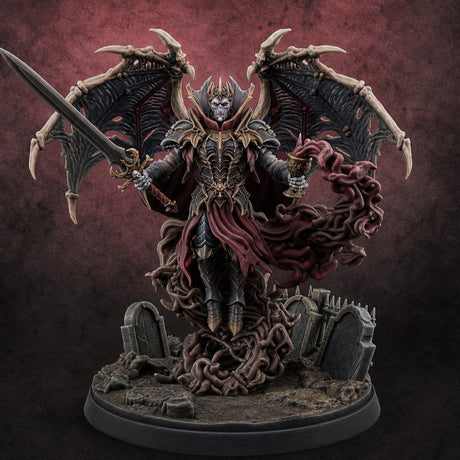 Raising a Deadly Toast Vampire Lord — painted concept preview (miniature supplied unpainted)