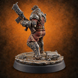 Spikes, Smoke and Scripture Human Spiked-Armour Soldier E — painted concept preview (miniature supplied unpainted)