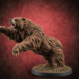 Shaggy and Seriously Cross Brown Bear C — painted concept preview (miniature supplied unpainted)