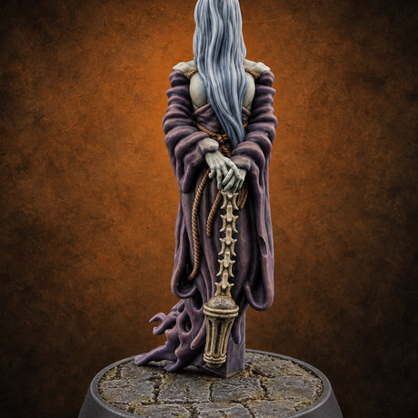Hair Down, Grudge Up Banshee Spirit A — painted concept preview (miniature supplied unpainted)