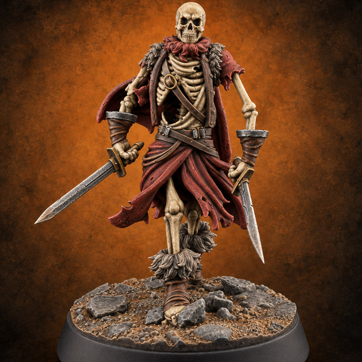 Bones Still Taking Orders Skeleton Warrior A — painted concept preview (miniature supplied unpainted)
