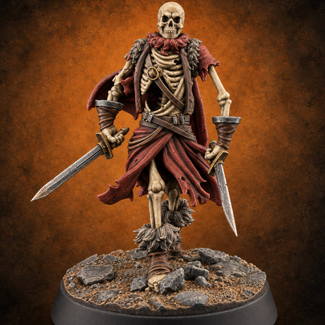 Bones Still Taking Orders Skeleton Warrior A — painted concept preview (miniature supplied unpainted)