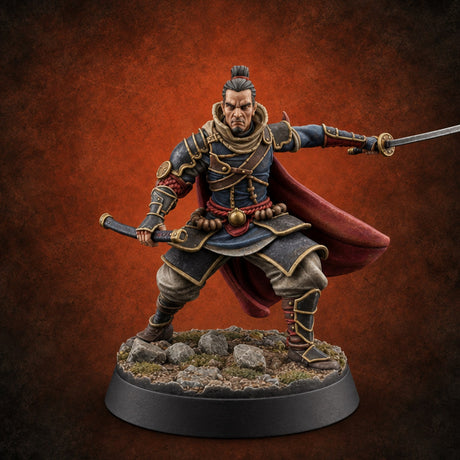 Not Their First Wyrm Dragon Hunter A — painted concept preview (miniature supplied unpainted)