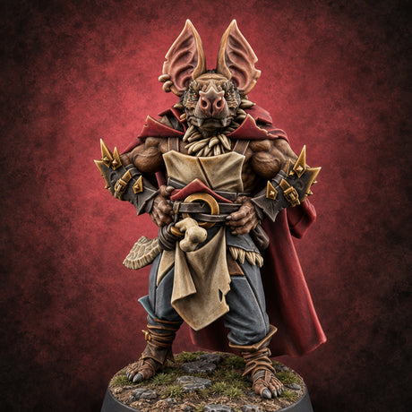 The Menagerie Holds Court Shifter Animal Lord A — painted concept preview (miniature supplied unpainted)