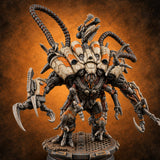 Cable Loops Overhead, Claws Below Retriever Construct Walker B — painted concept preview (miniature supplied unpainted)