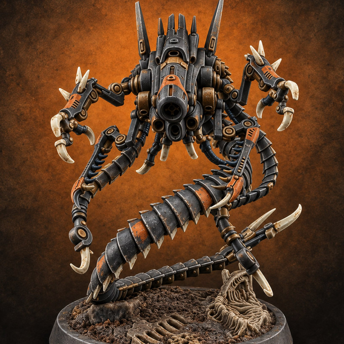 The Hunt Has No Blind Side Retriever Attack Drone A — painted concept preview (miniature supplied unpainted)