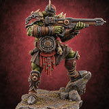 Brawn Before Brains Orc Warrior D — painted concept preview (miniature supplied unpainted)