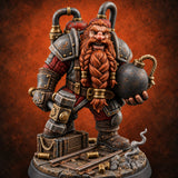 Delighted to Be Dangerous Dwarf Bomber — painted concept preview (miniature supplied unpainted)