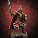 Horn, Banner and Blade Human Steppe Commander A — painted concept preview (miniature supplied unpainted)