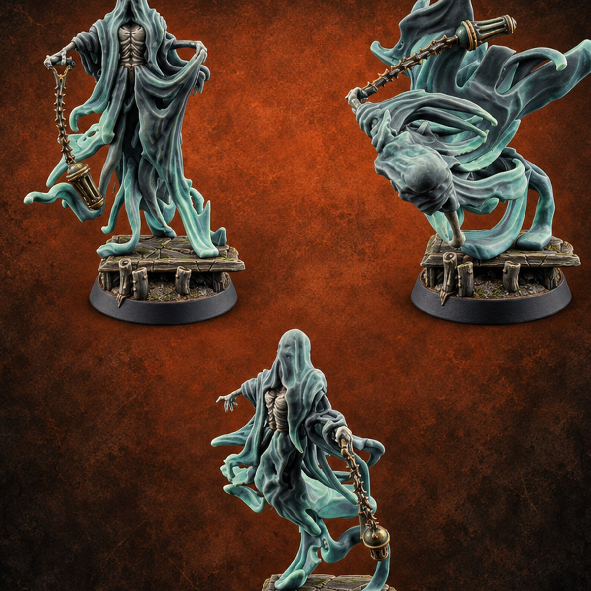 Swings the Lamp, Wails the Hour Banshee Spirits — painted concept preview (miniature supplied unpainted)