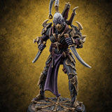 Barbed Remarks Drow Raider C — painted concept preview (miniature supplied unpainted)