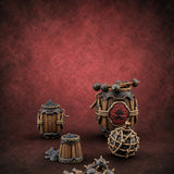 Boom Service Wooden Gunpowder Shop Terrain A — painted concept preview (terrain supplied unpainted)