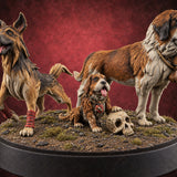 Rescue Hounds Reporting In Dog Beast Trio — painted concept preview (miniature supplied unpainted)
