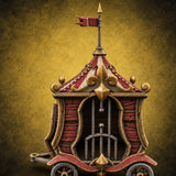 Ringmaster's Unwilling Guests Carnival Cage Wagon A — painted concept preview (terrain supplied unpainted)