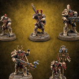 Incense and Iron Discipline Human Heavy Warriors — painted concept preview (miniature supplied unpainted)
