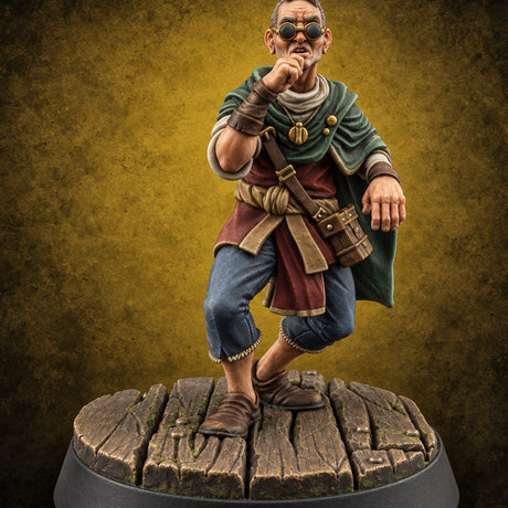 Tiptoeing In to Browse Human Customer — painted concept preview (miniature supplied unpainted)