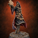 Overdue Bones, Overdue Pages Lich Necromancer — painted concept preview (miniature supplied unpainted)