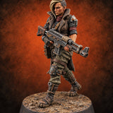 Wasteland Welcome Committee Human Raider B — painted concept preview (miniature supplied unpainted)