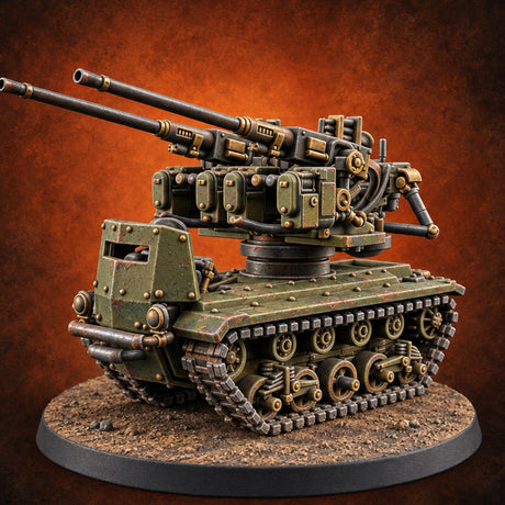 Nothing Flies Past Its Shift Modron Tracked Automaton — painted concept preview (miniature supplied unpainted)