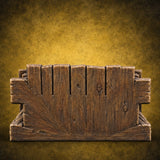 Rug Burn Risk Wooden Hunting Lodge Trophy Display B — painted concept preview (terrain supplied unpainted)