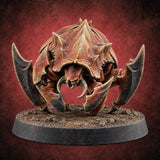 Nothing Under the Shell but Teeth Giant Crab with Spiked Carapace and Blade Legs B — painted concept preview (miniature supplied unpainted)