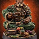 Leaf No One Behind Human Forest Druid A — painted concept preview (miniature supplied unpainted)