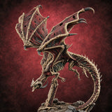Landed Where It Was Buried Dracolich Undead Dragon — painted concept preview (miniature supplied unpainted)