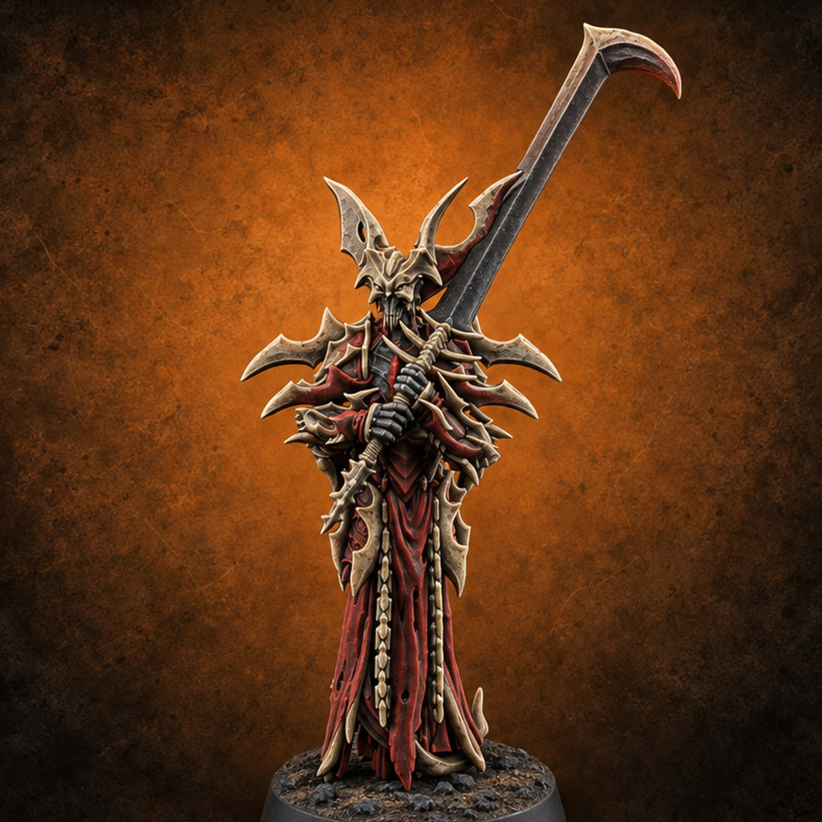 Sharp Dressed Hellspawn Barbed Devil Warrior C — painted concept preview (miniature supplied unpainted)